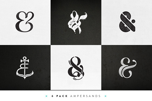 Custom Ampersands – 6 Pack in Graphics - product preview 1