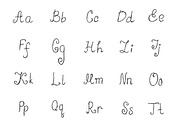 alphabet, font, letters, sketch