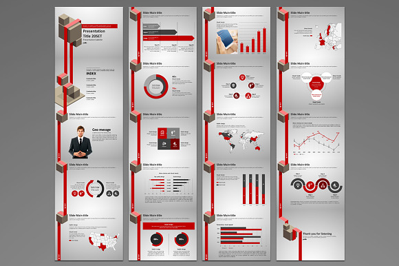 Ribbon PowerPoint Template Moving in PowerPoint Templates - product preview 1