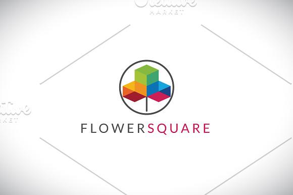 [68% off] FLOWERSQUARE - Logo Design in Logo Templates - product preview 1