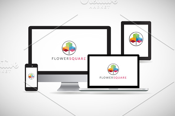 [68% off] FLOWERSQUARE - Logo Design in Logo Templates - product preview 2