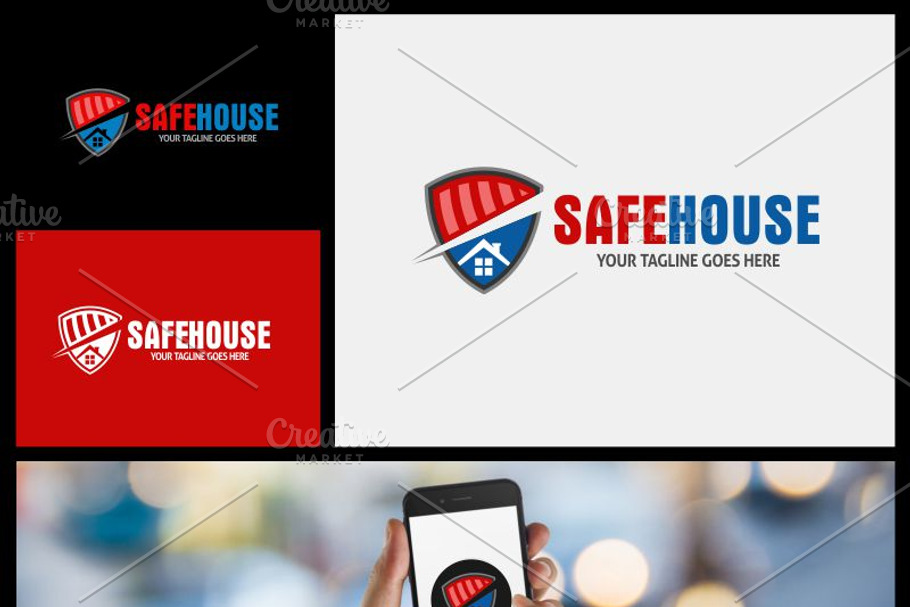 Safe House Logo in Logo Templates - product preview 8
