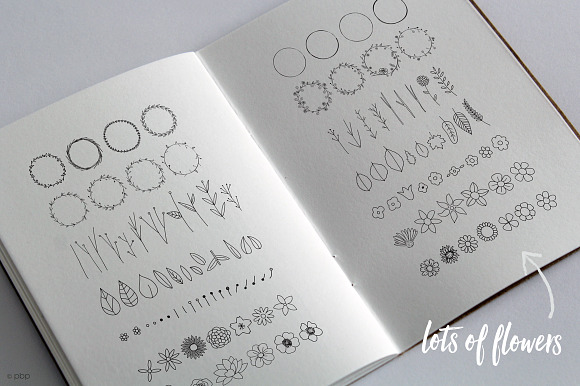 Wreaths & Laurels Hand Drawn Vectors in Illustrations - product preview 1