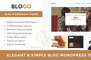 Blogo - Elegat WordPress Blog Theme