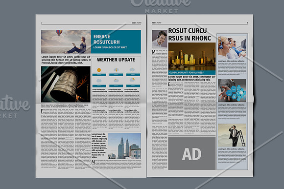 Newspaper Template - 1 in Templates - product preview 3
