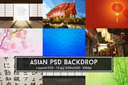 Asian PSD Backdrop