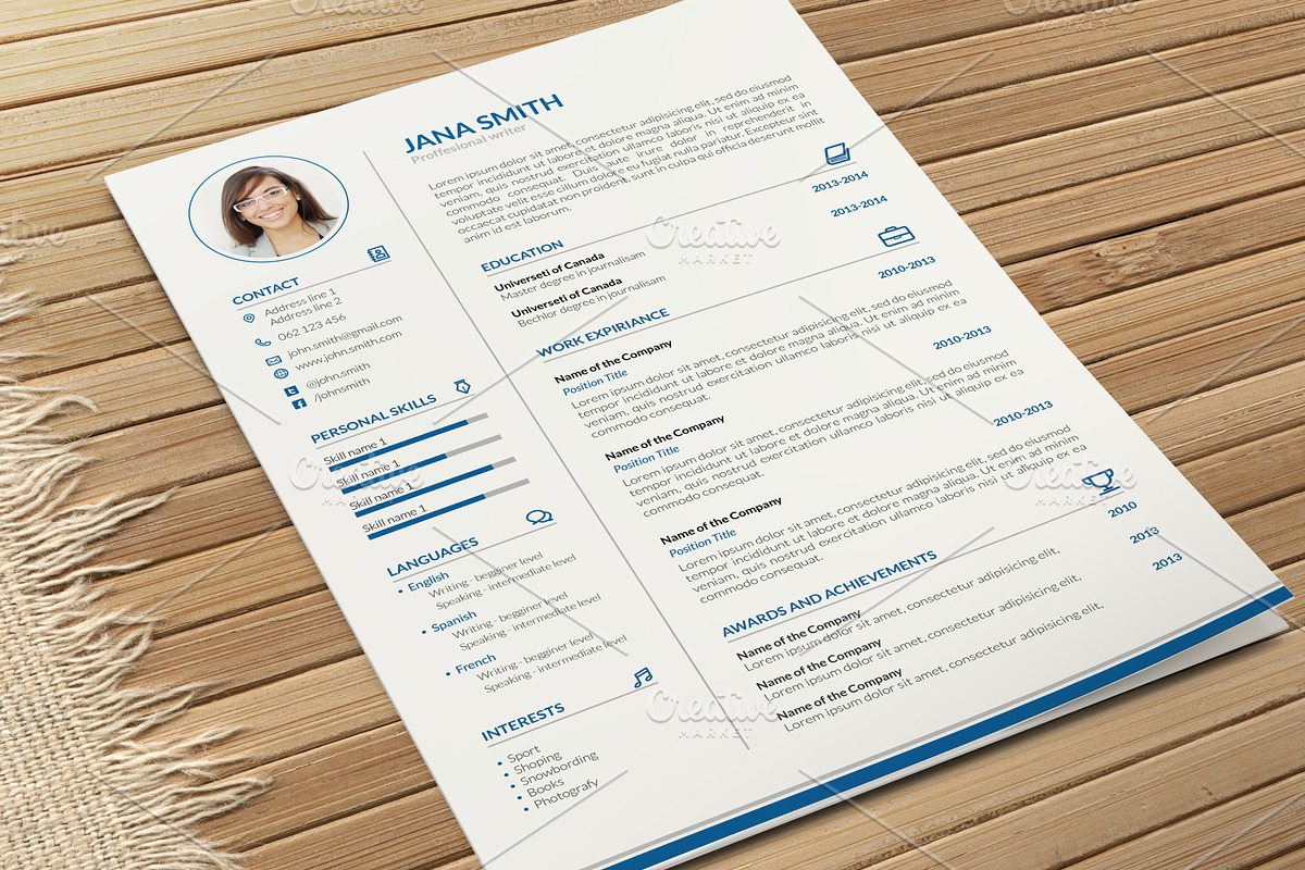 Simple CV-Resume and Cover Letter  in Letter Templates - product preview 8