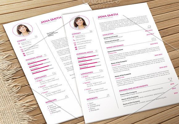 Simple CV-Resume and Cover Letter  in Letter Templates - product preview 1
