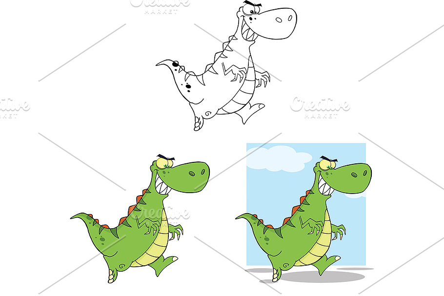 Dinosaurs Collection Set in Illustrations - product preview 8