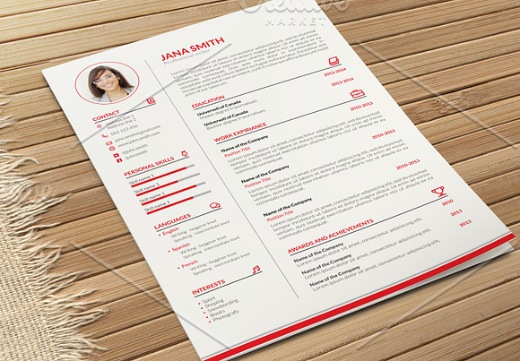 Simple CV-Resume and Cover Letter  in Letter Templates - product preview 3