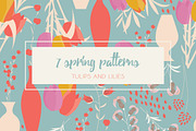 7 Spring Patterns - Tulips & Lilies