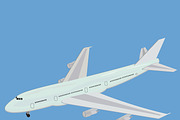 Airplane, vector, illustration 