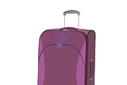travel, bag, luggage, flat, vector 