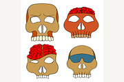 Skulls vector illustration