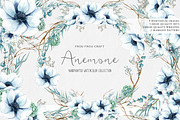 Anemone Floral Clip Art