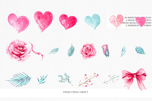 Valentine Clip Art in Illustrations - product preview 3