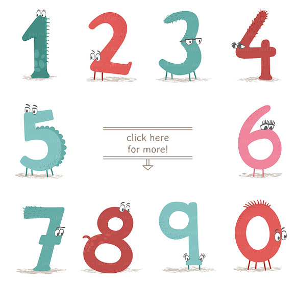 Animalphabet: numbers in Illustrations - product preview 2