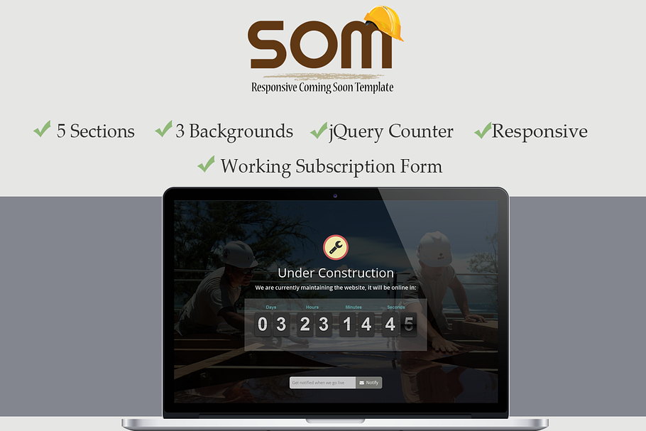 Responsive Coming Soon Theme in WordPress Landing Page Themes - product preview 8