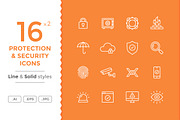 Protection and Security Icons