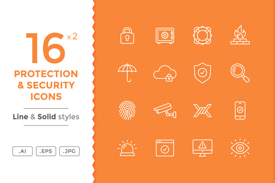 Protection and Security Icons in Safety Icons - product preview 8