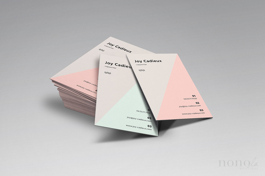 2 Triangle Business Cards • Joy