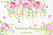 Watercolor Clipart Summer Breeze