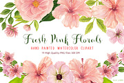 Pink Floral Watercolors