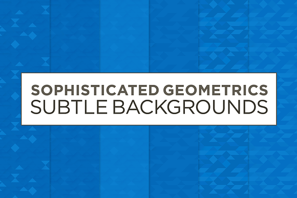 6 Subtle Geometric Backgrounds (blu) in Patterns - product preview 1