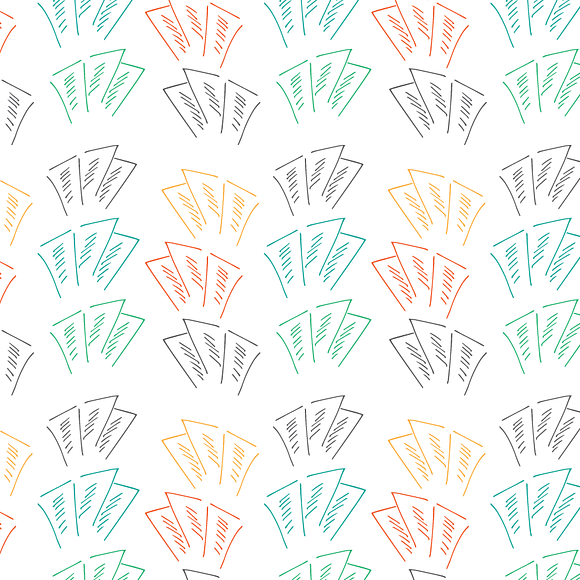 Doodle 1 Vector Pattern in Patterns - product preview 1