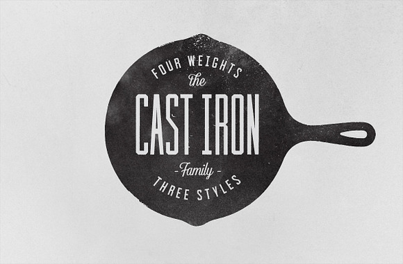 Cast Iron Family in Military Fonts - product preview 4