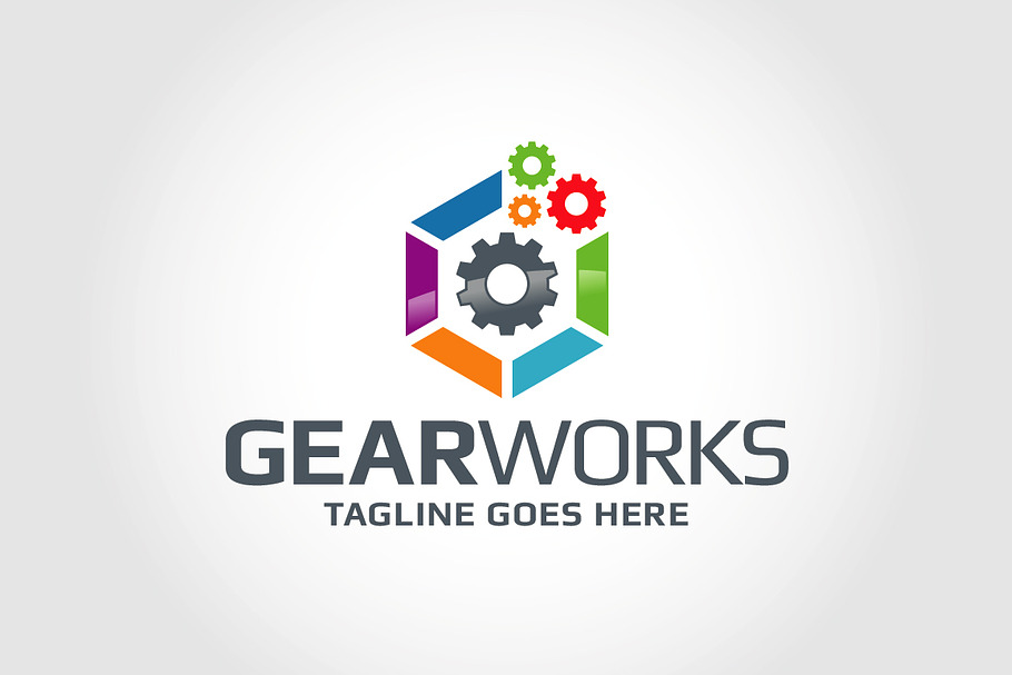 Gear Works in Logo Templates - product preview 8
