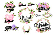 37 Wedding Floral clipart set