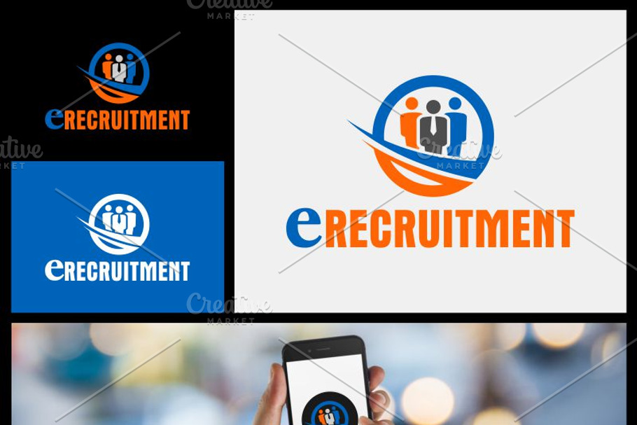 eRecruitment Logo in Logo Templates - product preview 8