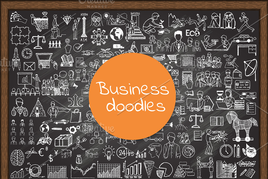 Business doodles in Business Icons - product preview 8