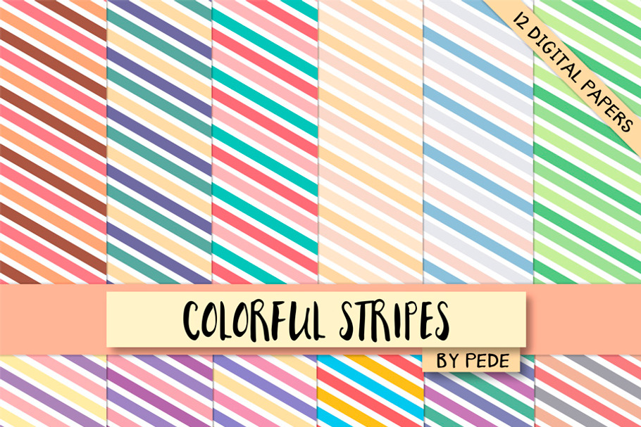 Colorful stripes. in Patterns - product preview 8