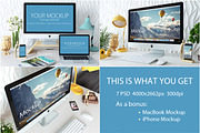 7 PSD iMac Mockup + Bonus
