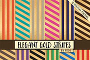 Elegant gold stripes.