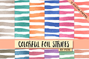 Colorful foil stripes