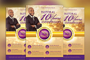 Clergy Anniversary Flyer Template