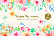 Watercolor Clipart Warm Welcome