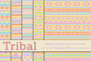 Seamless Tribal Pattern Backgrounds