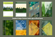 Template of design of brochure