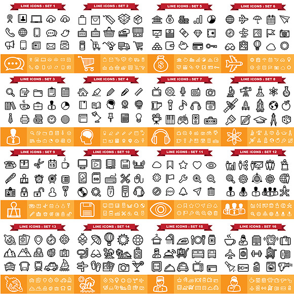 Mega set of 720 icons ( EPS. + PNG.) in Beach Icons - product preview 1