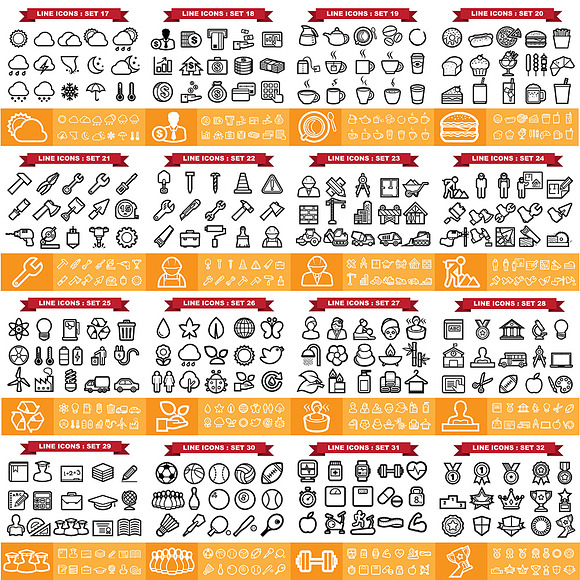 Mega set of 720 icons ( EPS. + PNG.) in Beach Icons - product preview 2