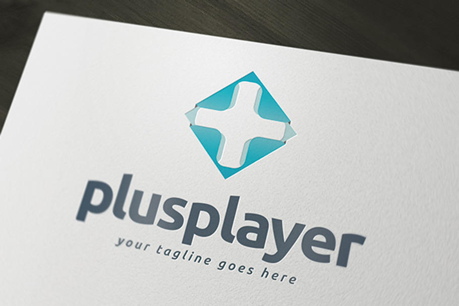 Plus Player Logo Template in Logo Templates - product preview 8