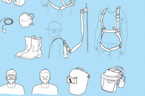 Workplace Safety in Illustrations - product preview 4