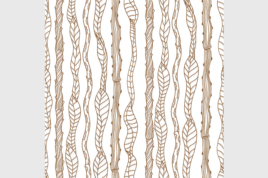 seamless pattern with branche in Graphics - product preview 8