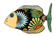 Vector stylized Fish