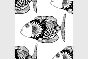 seamless pattern fish