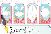 holiday banners and labels